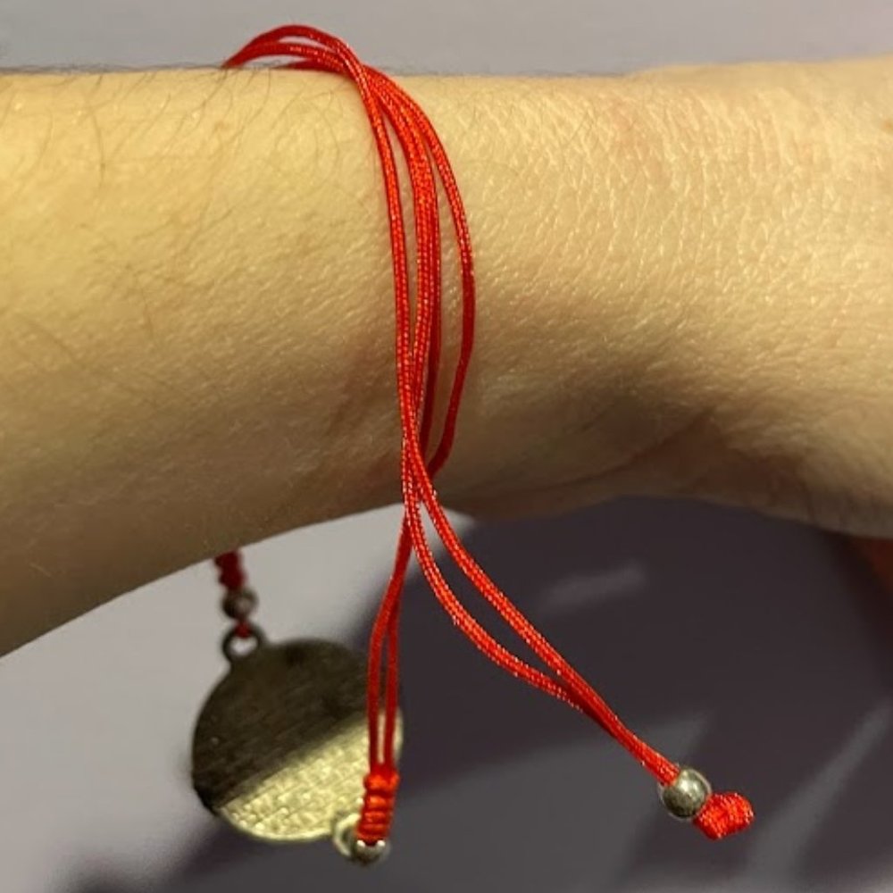 Evil Eye/Hand of Fatima - Handmade Braided Red String Bracelet - Adjustable Size - Picture 9 of 9
